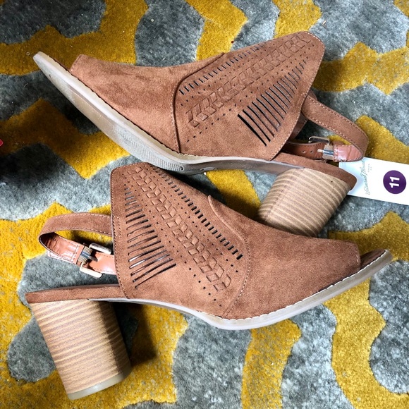 NWT Universal Thread Slingback Open Toe Bootie 11 - Picture 4 of 5